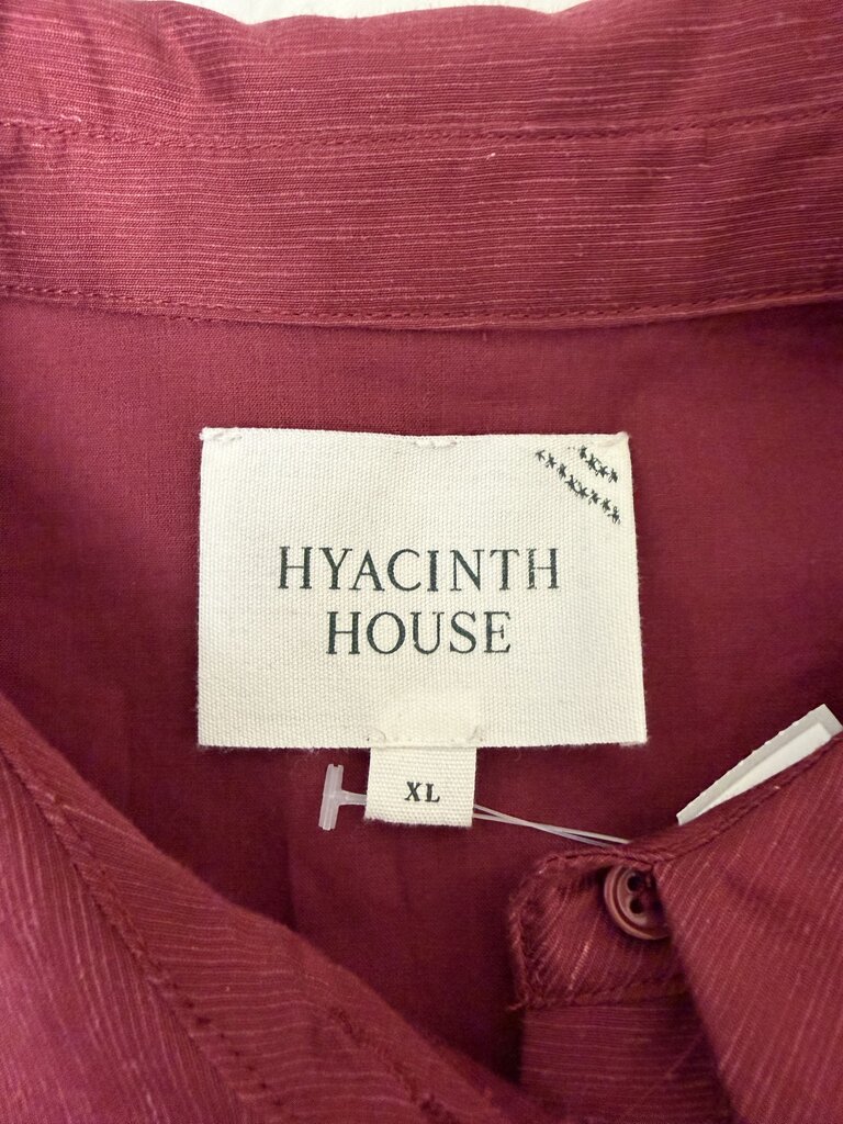 Hyacinth House Burgundy Silk Blend Midi