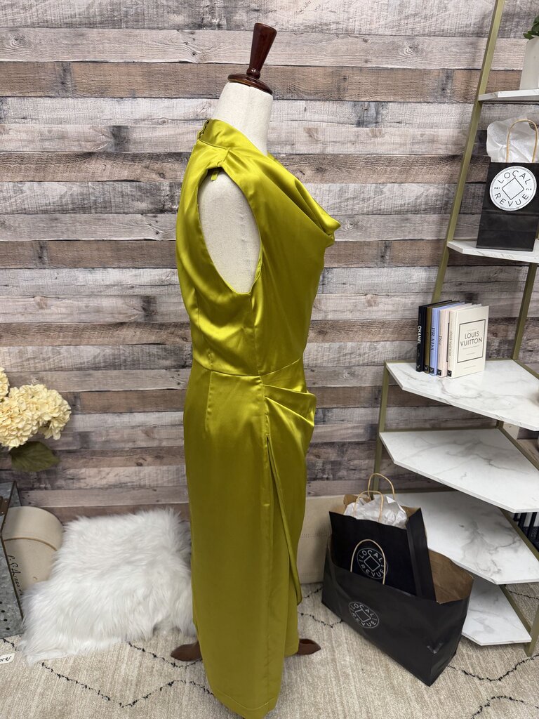 Tuckernuck Chartreuse Satin Sleeveless