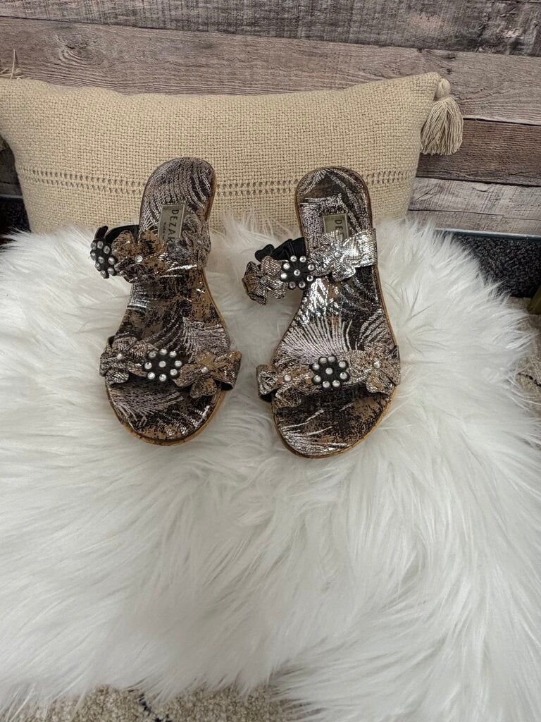 Dezario Metallic Embellished Wedge Slide