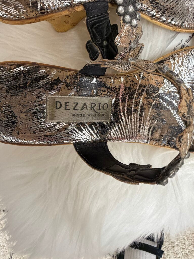 Dezario Metallic Embellished Wedge Slide