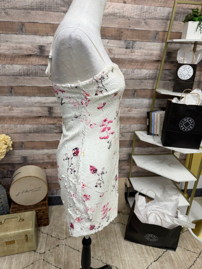 Likely White & Pink Floral Sequin
