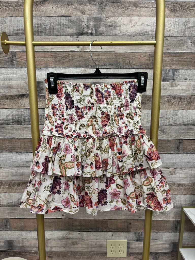 Houses of Harlow 1960 Floral Tiered Ruffle Skirt