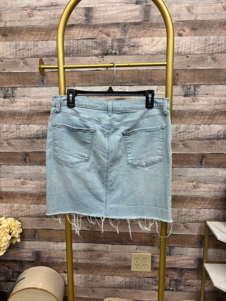 J Brand Lt Blue Denim Skirt