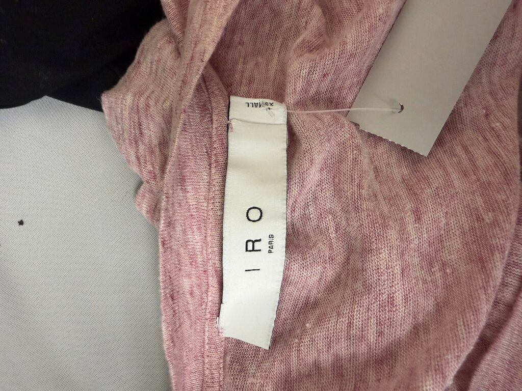 IRO Paris Blush Pink V-neck Tee