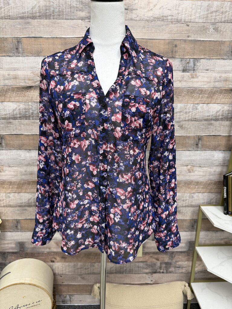 Express Portofino Purple & Pink Floral Print