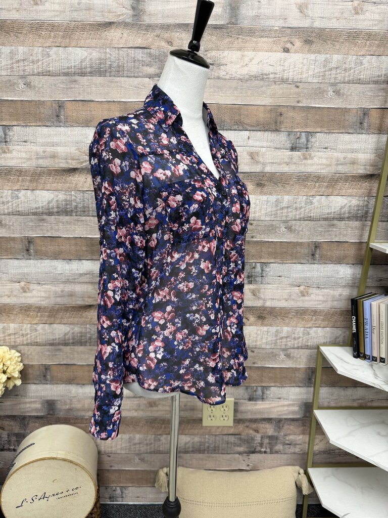 Express Portofino Purple & Pink Floral Print