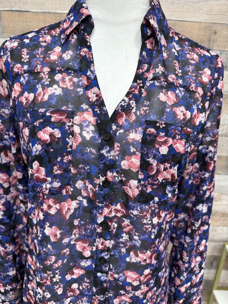 Express Portofino Purple & Pink Floral Print