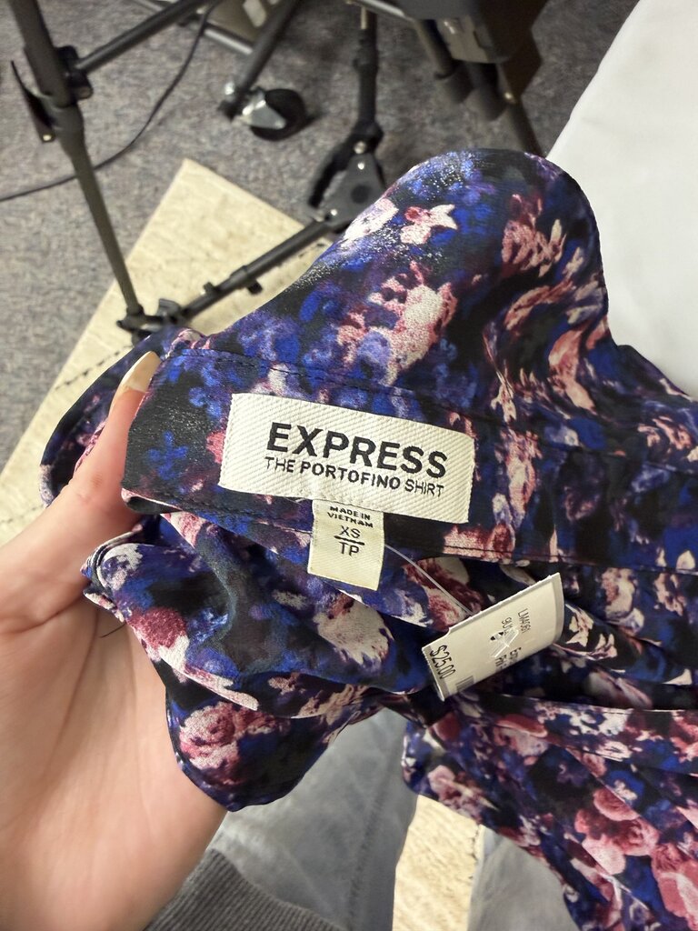 Express Portofino Purple & Pink Floral Print