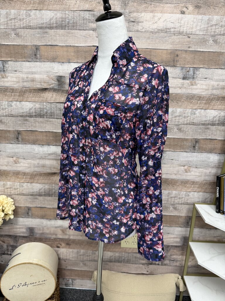 Express Portofino Purple & Pink Floral Print