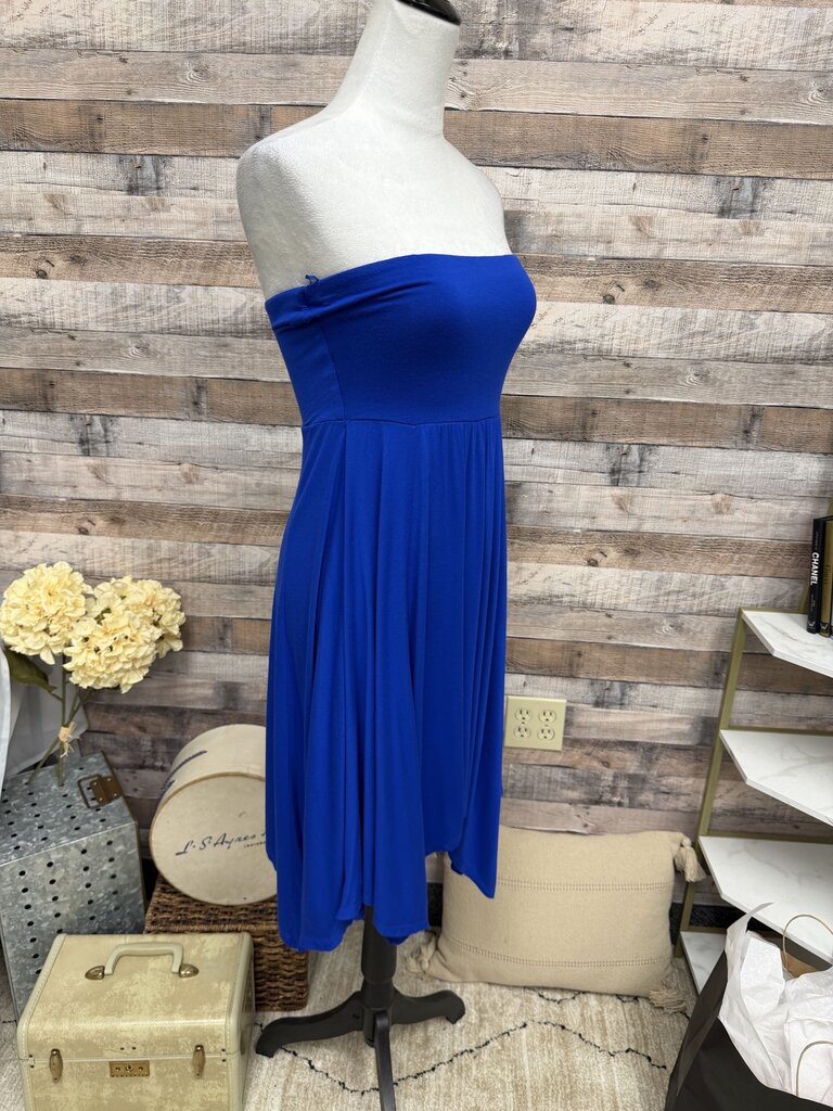 Express Blue Jersey Knit Tube Dress
