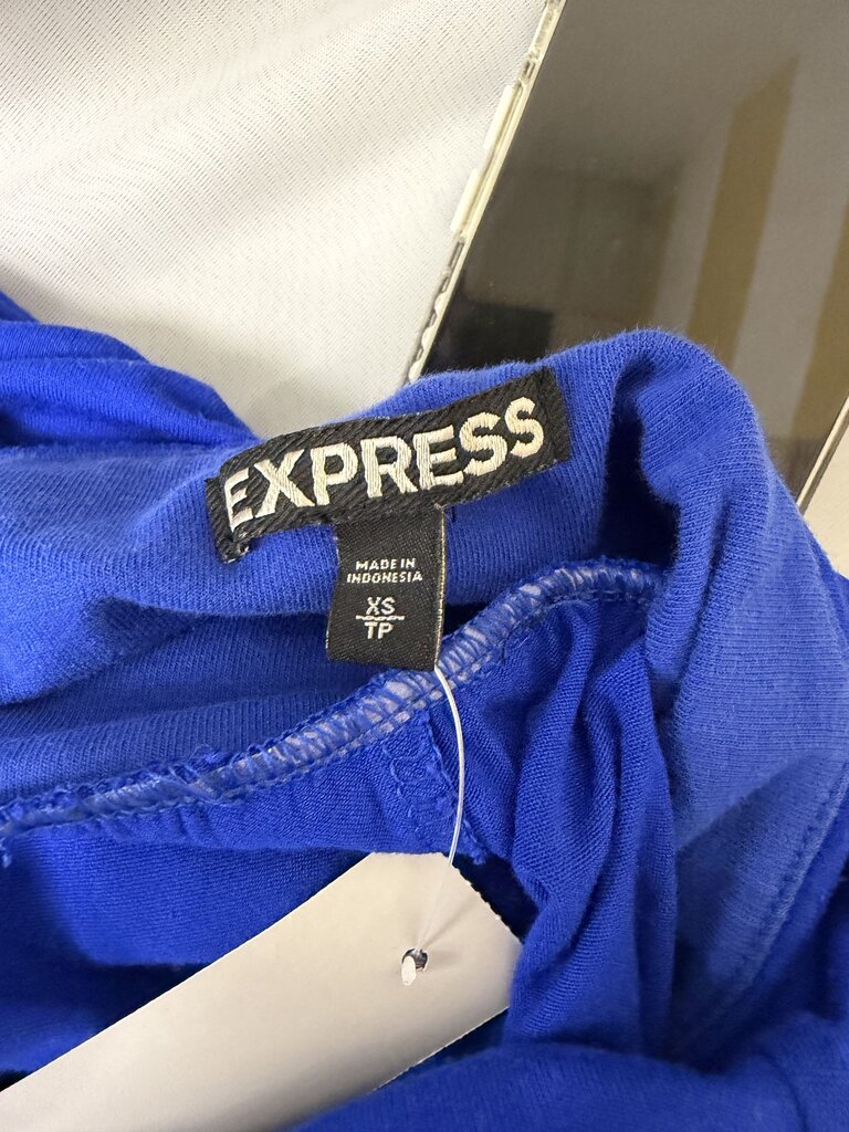 Express Blue Jersey Knit Tube Dress