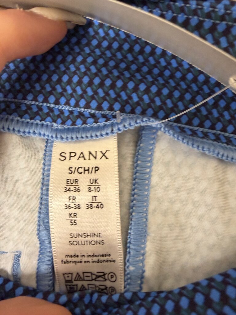 Spanx Blue Activewear Shorts