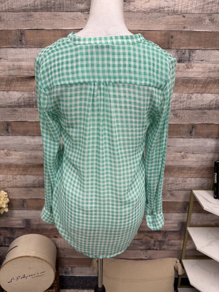Daisy Fuentes Green & White Gingham