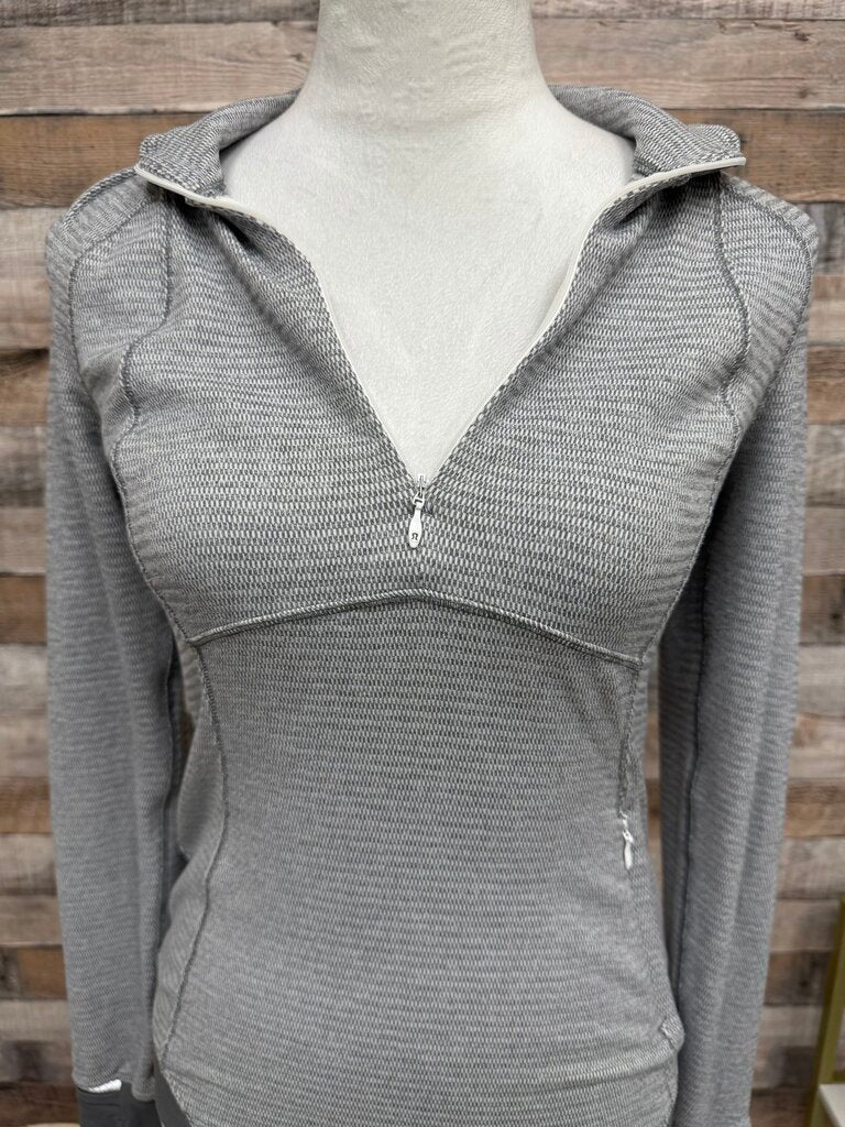 Lululemon Grey 3/4 Zip Pullover
