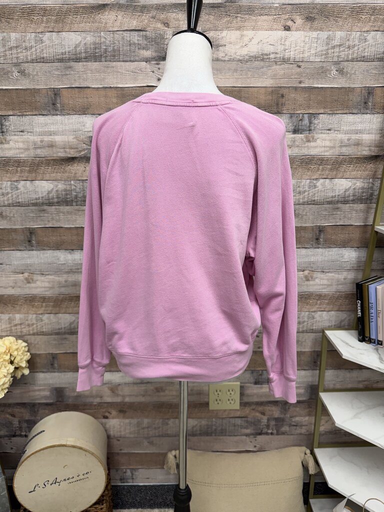 J Crew Pink Cropped Sweatshirt