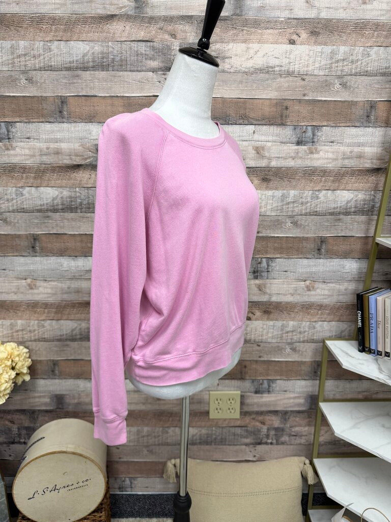 J Crew Pink Cropped Sweatshirt