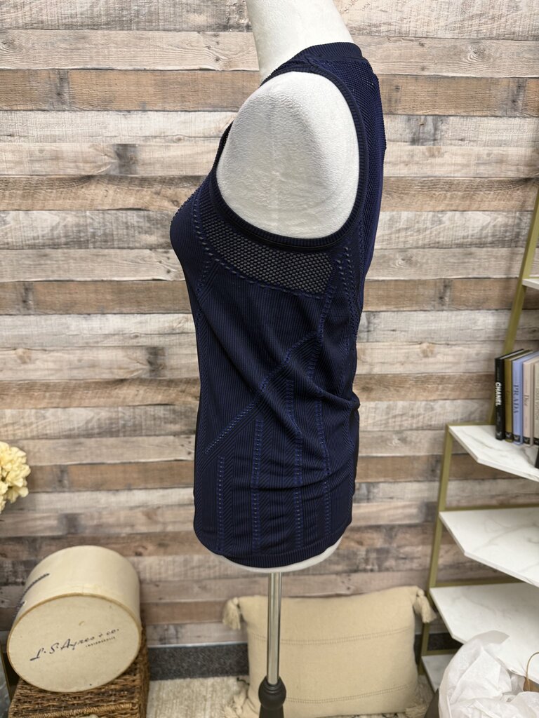 Athleta Dark Purple Mesh Athletic Tank Top