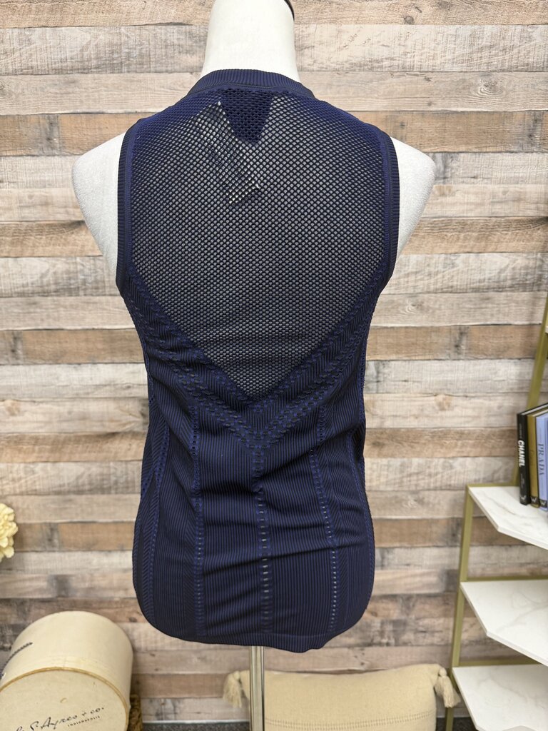 Athleta Dark Purple Mesh Athletic Tank Top