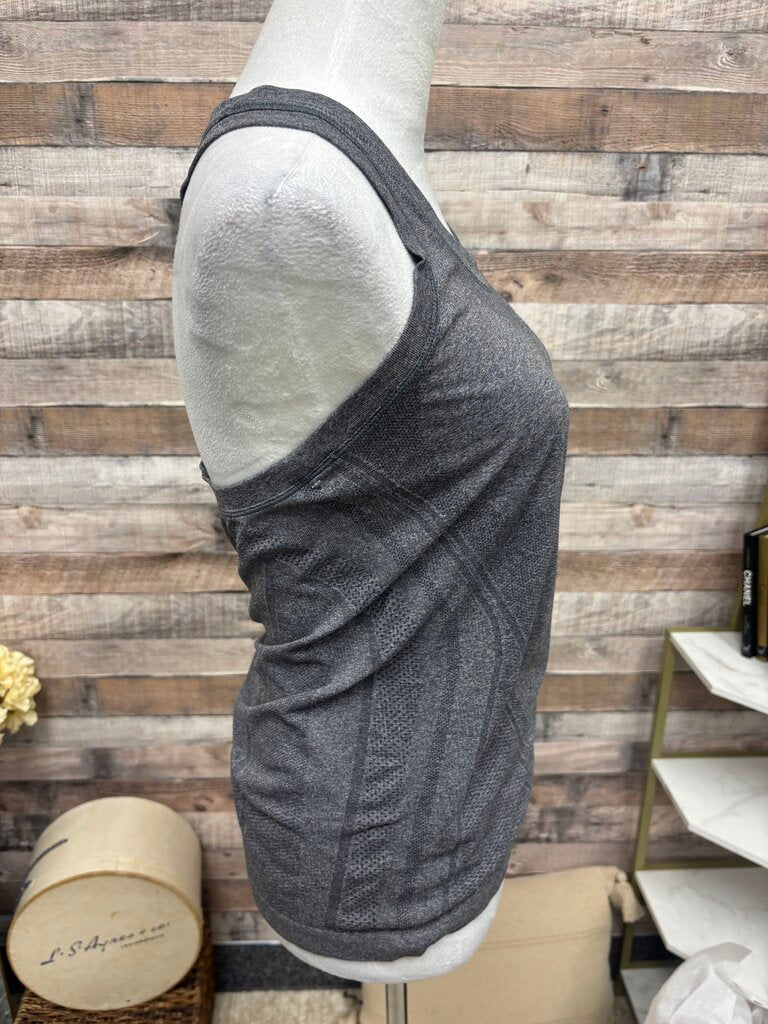 Athleta Dark Grey Fitted Racerback Athletic Tank Top
