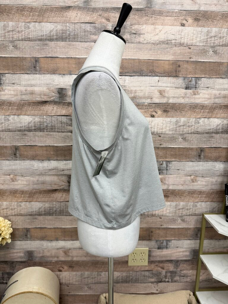 Peloton Grey Multicolor Logo Athletic Tank Top