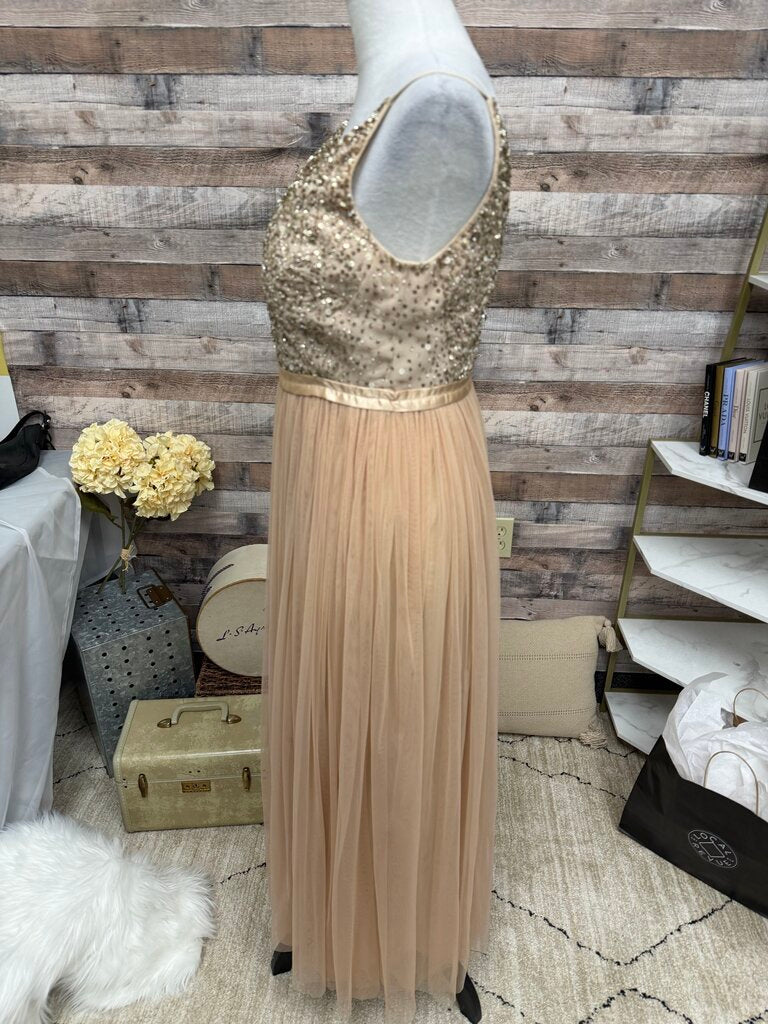 BHLDN Avery Sequin & Tulle Maxi