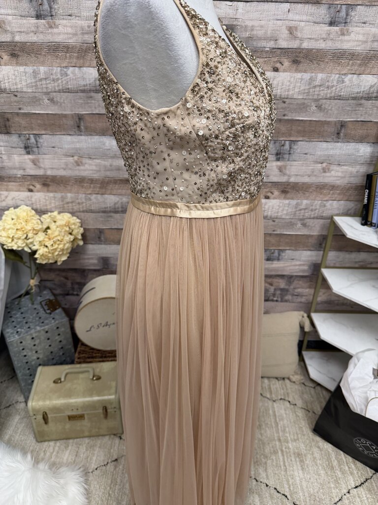 BHLDN Avery Sequin & Tulle Maxi