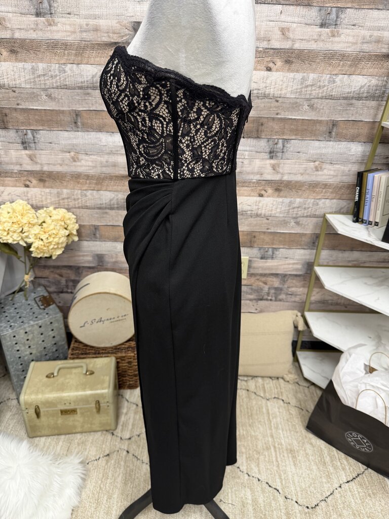 Galina Signature Black Lace Strapless