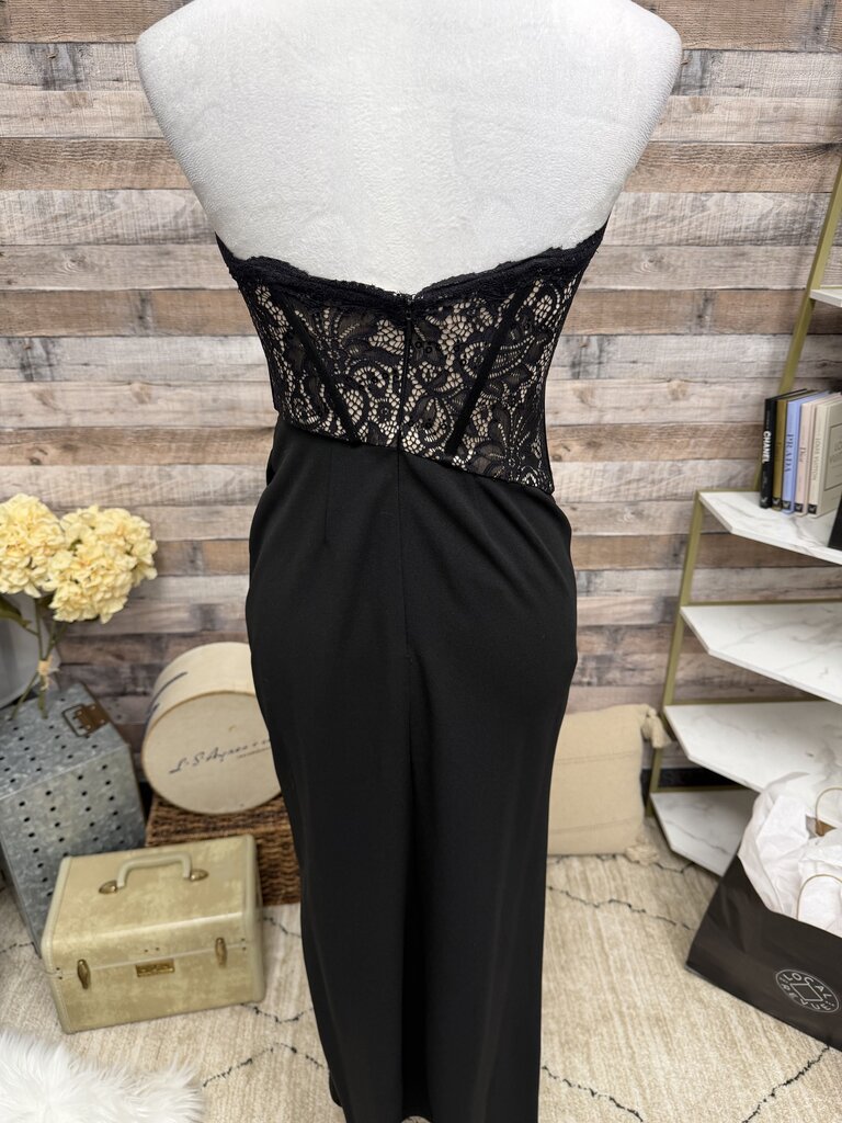 Galina Signature Black Lace Strapless
