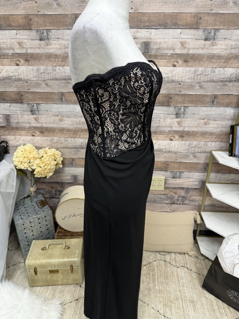 Galina Signature Black Lace Strapless