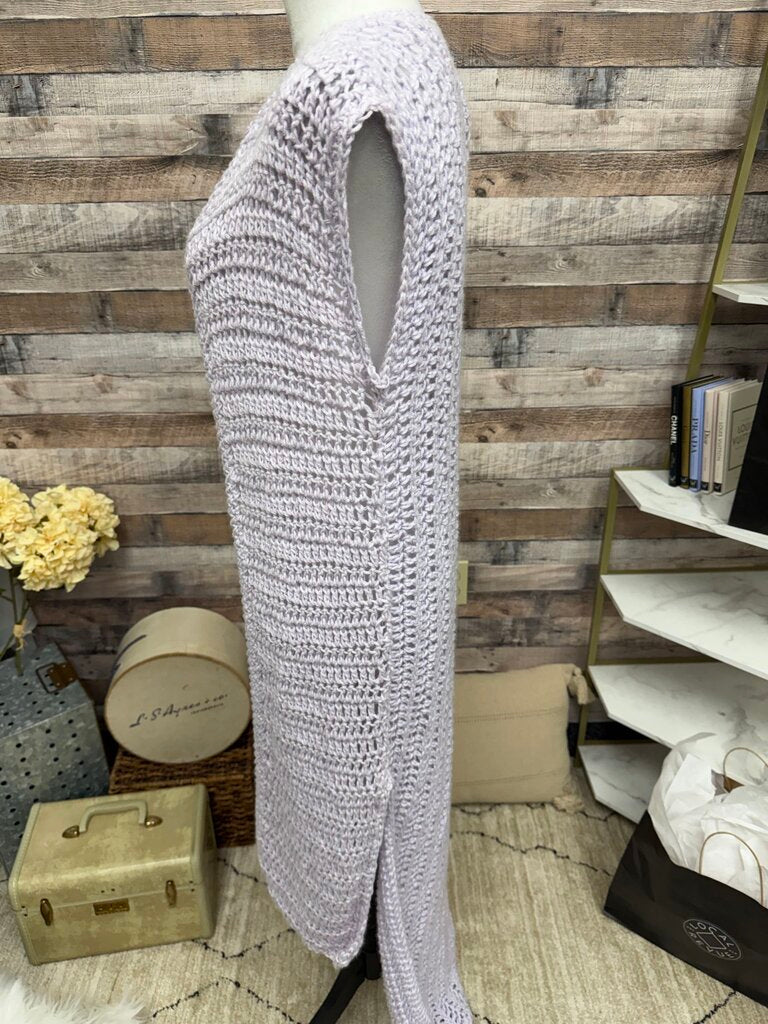 Body by Anca Lilac Sleeveless Duster Sweater