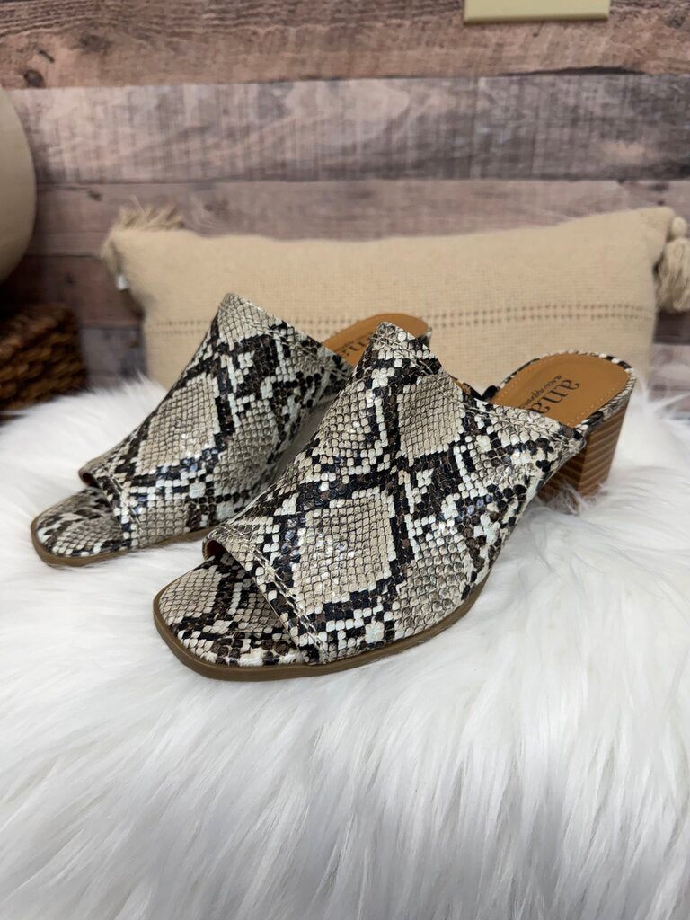 A.N.A Faux Leather Snakeskin Mule
