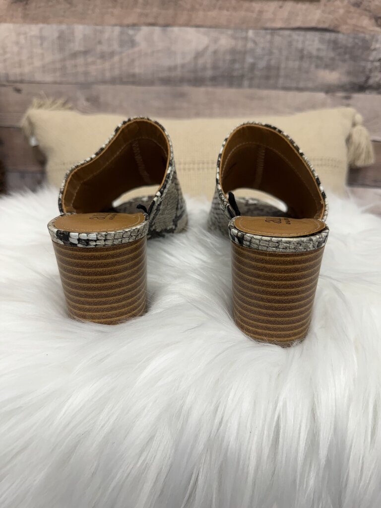 A.N.A Faux Leather Snakeskin Mule