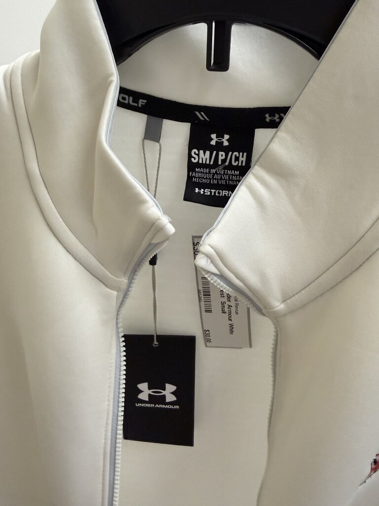NWT Under Armour White Golf Vest