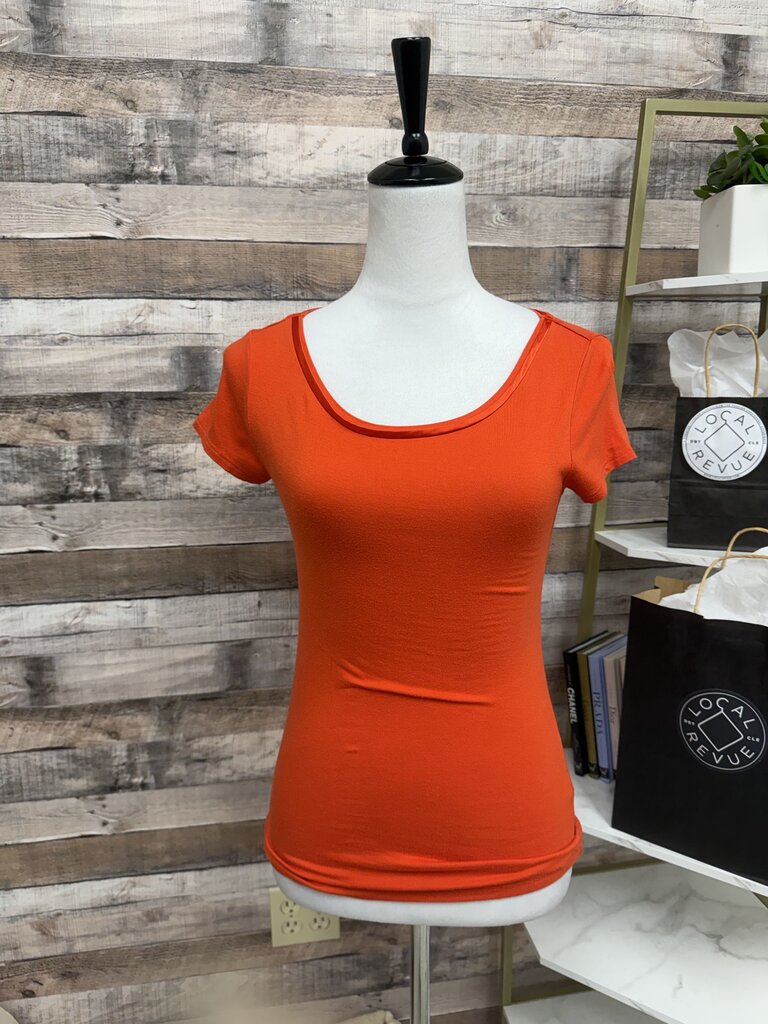 Banana Republic Orange Short Sleeve Tee