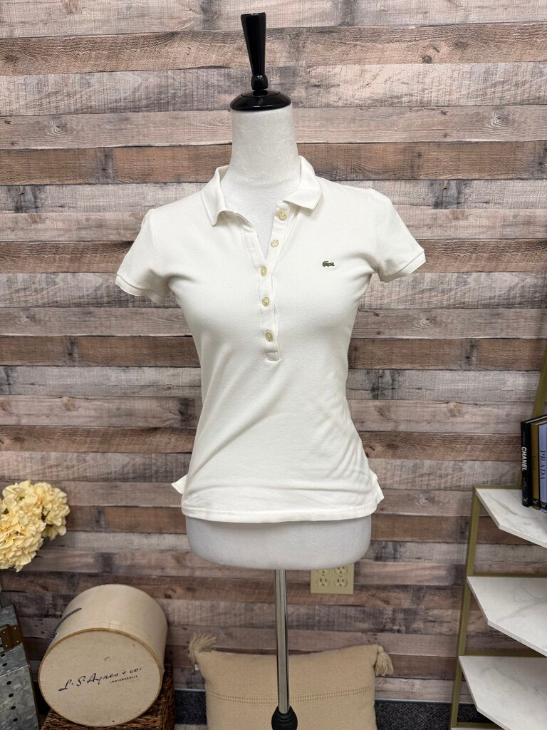 Lacoste White Polo Slim Fit