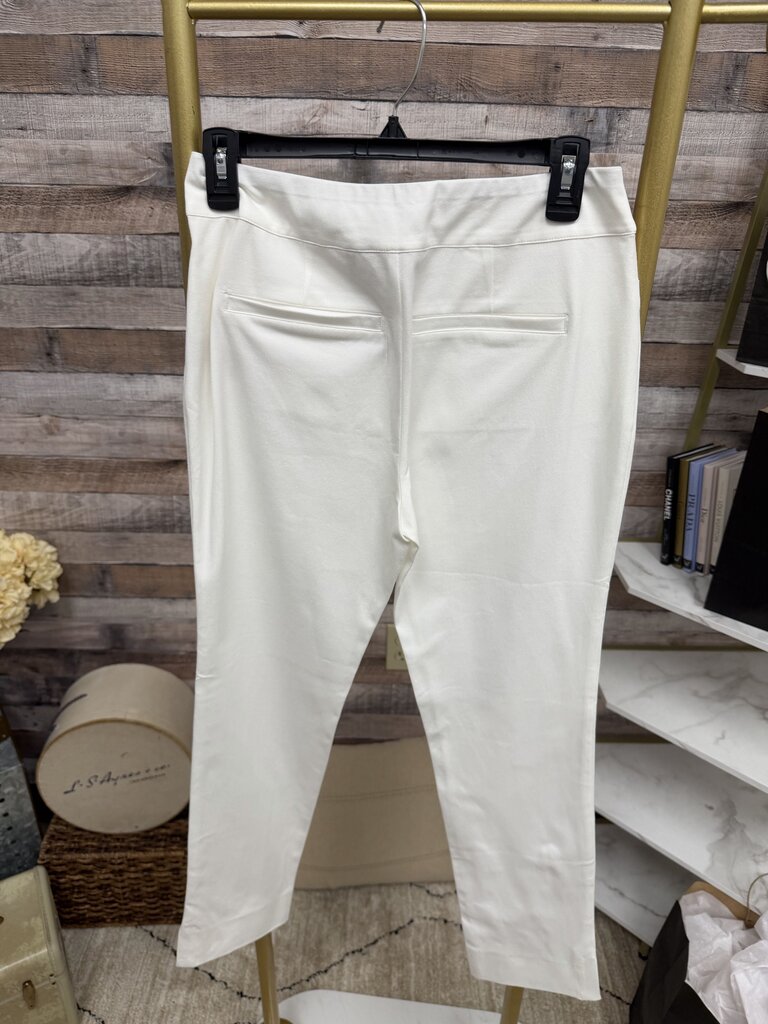 Soft Surroundings White Pull On Slim Pants