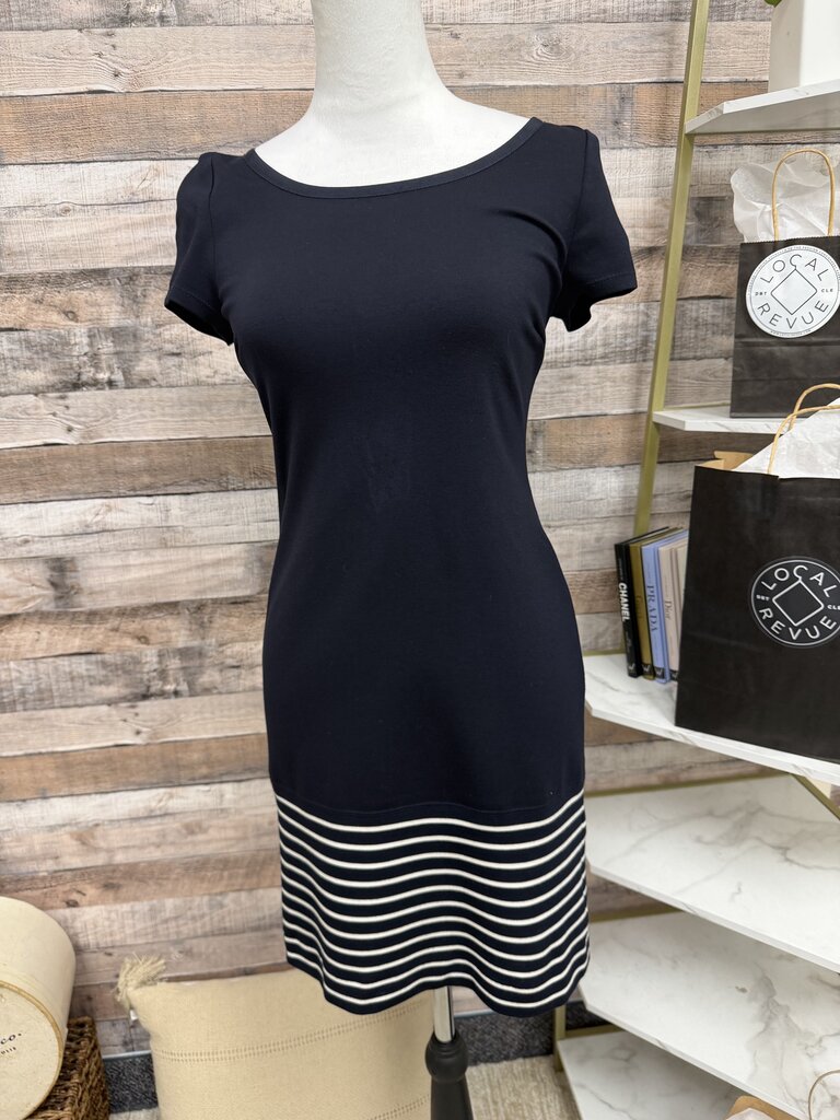 Banana Republic Navy Short Sleeve Sheath