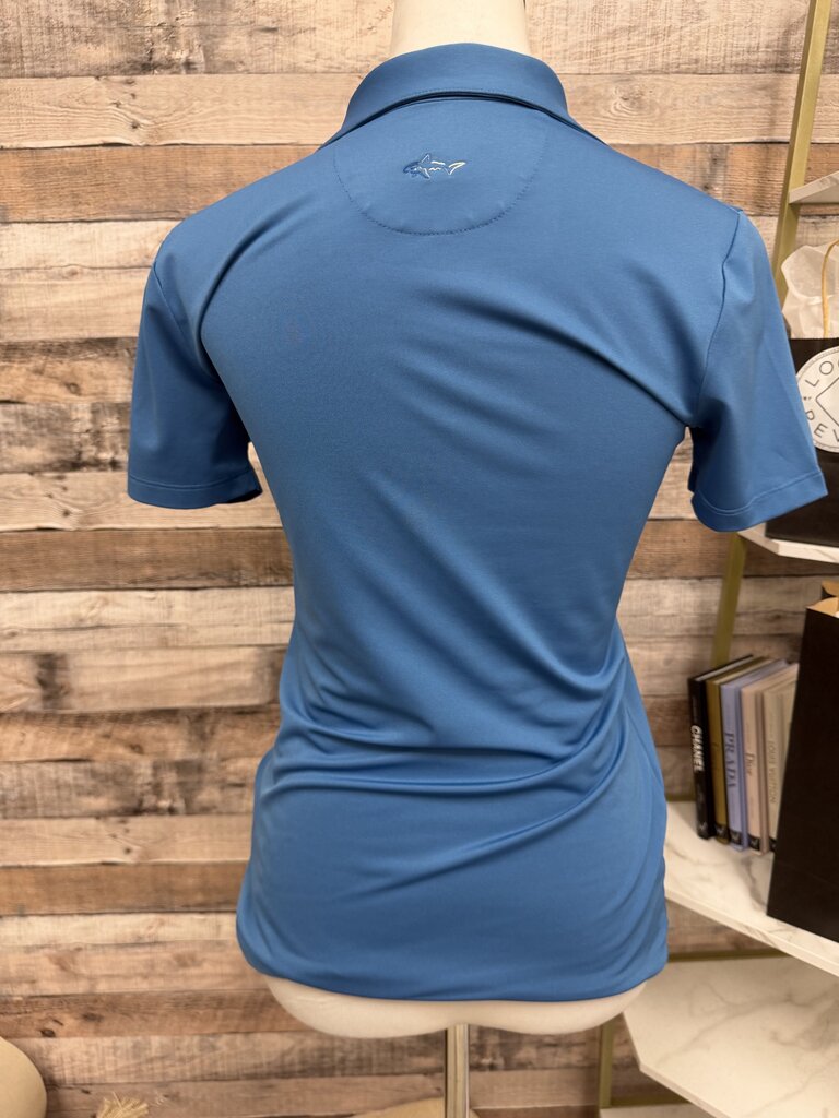 Greg Norman Turquoise Polo Golf Shirt