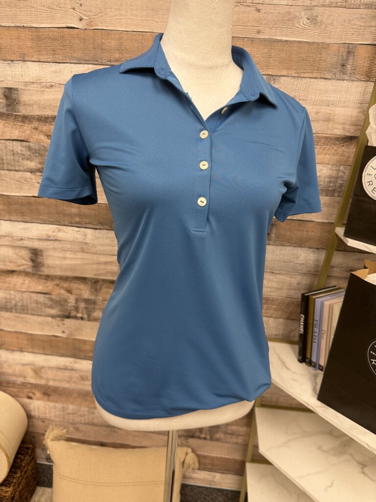 Greg Norman Turquoise Polo Golf Shirt