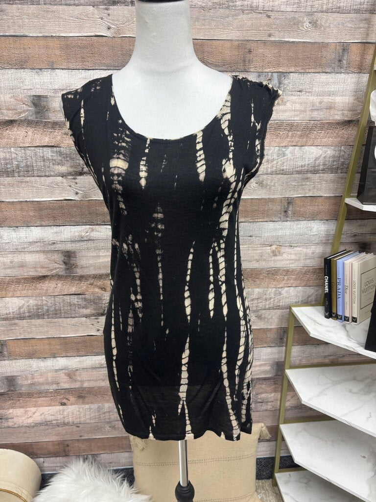 Hard Tail Forever Black Tie Dye High Low Tank