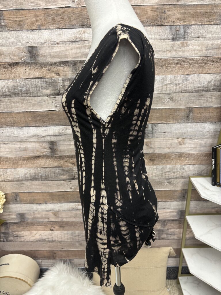 Hard Tail Forever Black Tie Dye High Low Tank