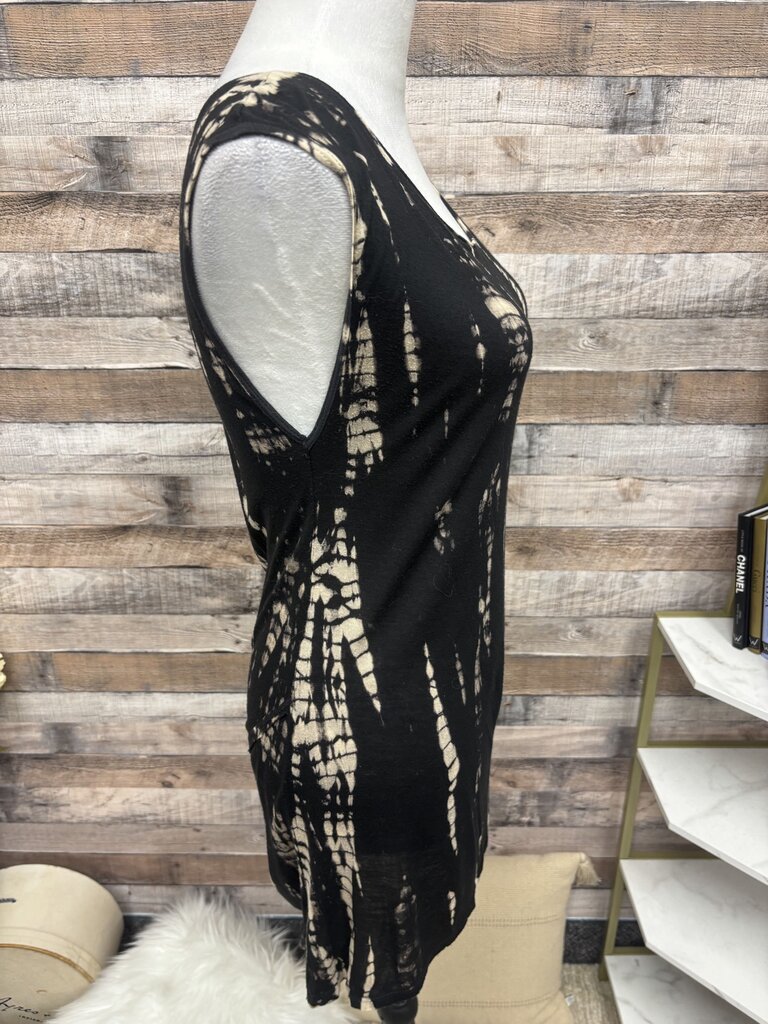 Hard Tail Forever Black Tie Dye High Low Tank