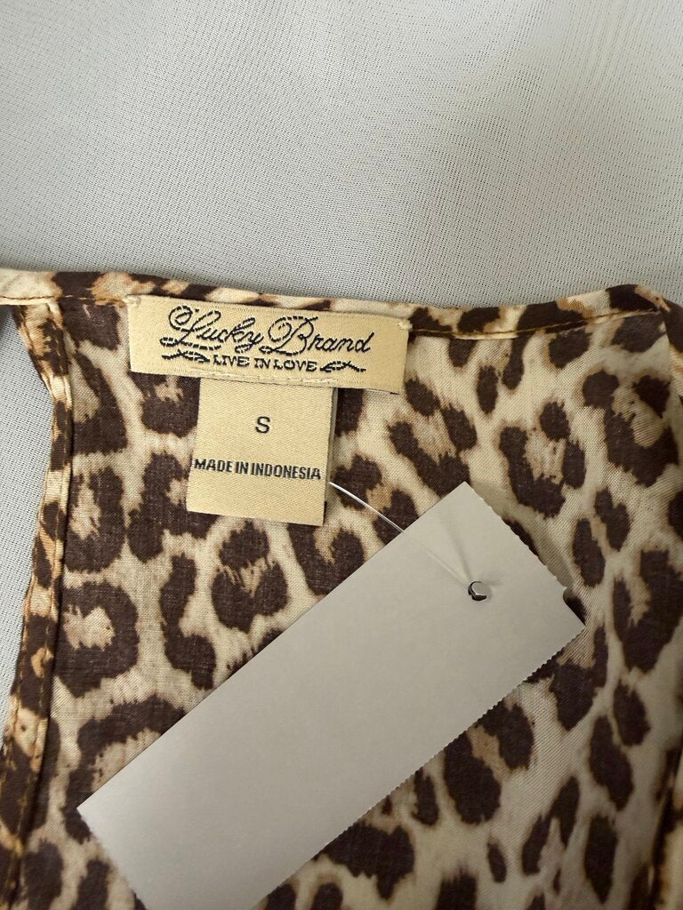 Lucky Brand Leopard Print Sleeveless