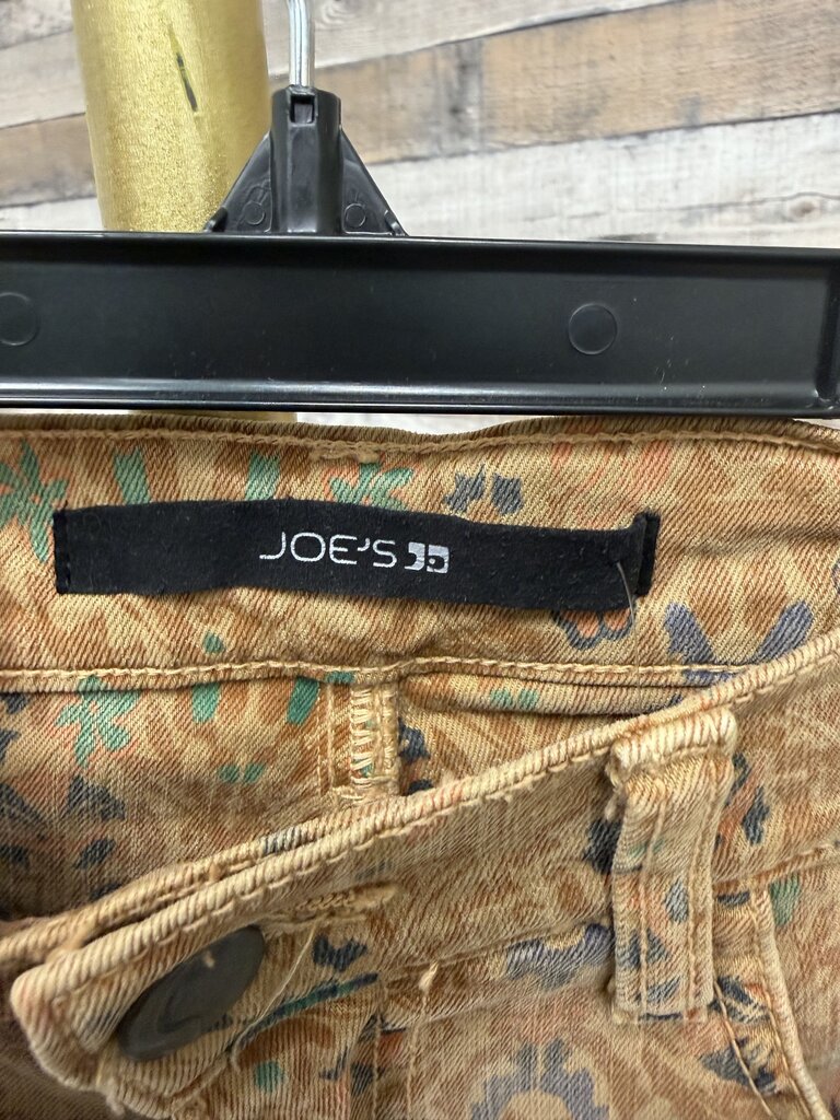 Joe's Tan Floral Print Denim