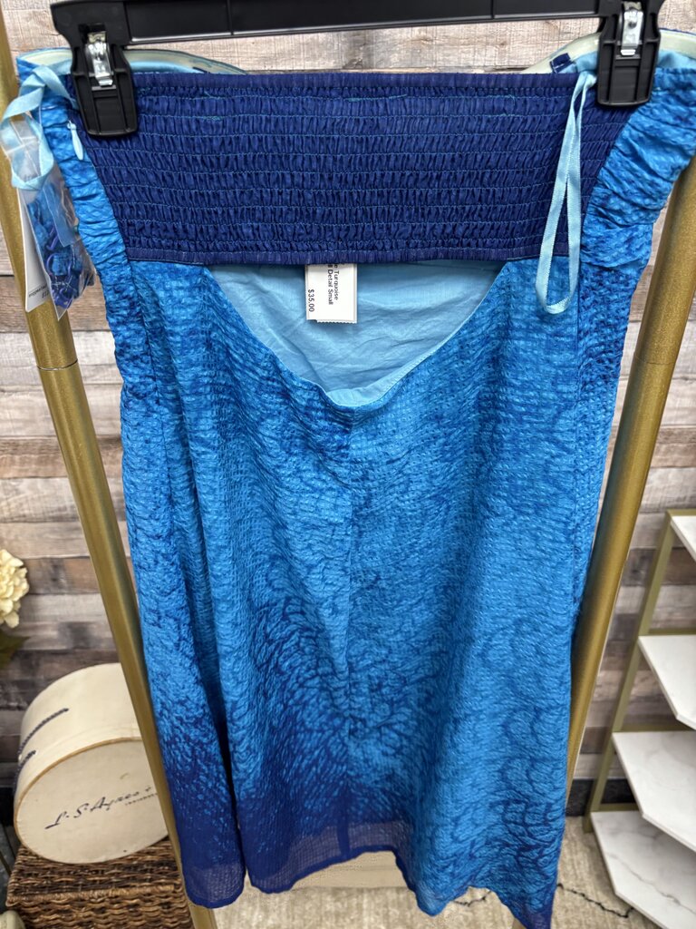 NWT Free People Turquoise Strapless w/Shell Detail