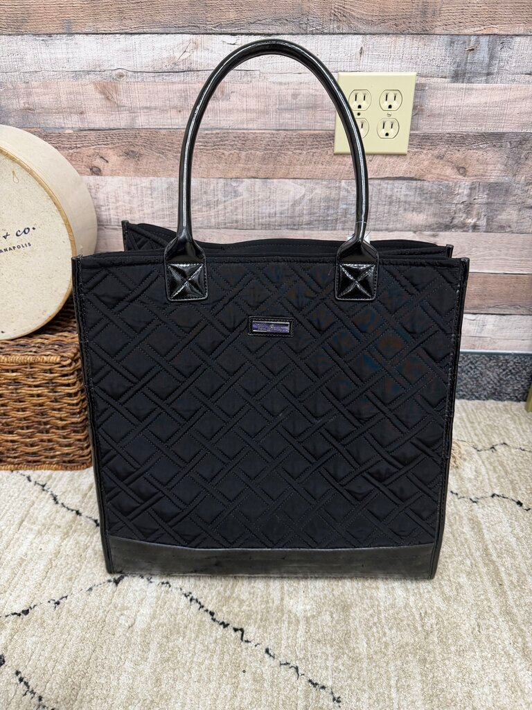 Vera Bradley Black Quilted Tote Bag