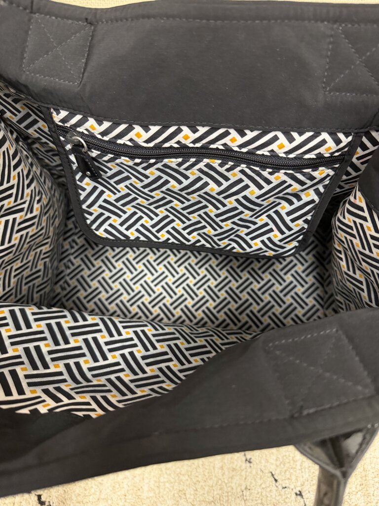 Vera Bradley Black Quilted Tote Bag