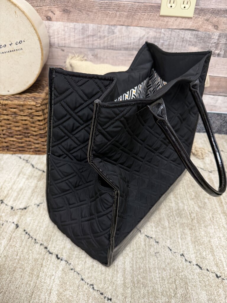 Vera Bradley Black Quilted Tote Bag