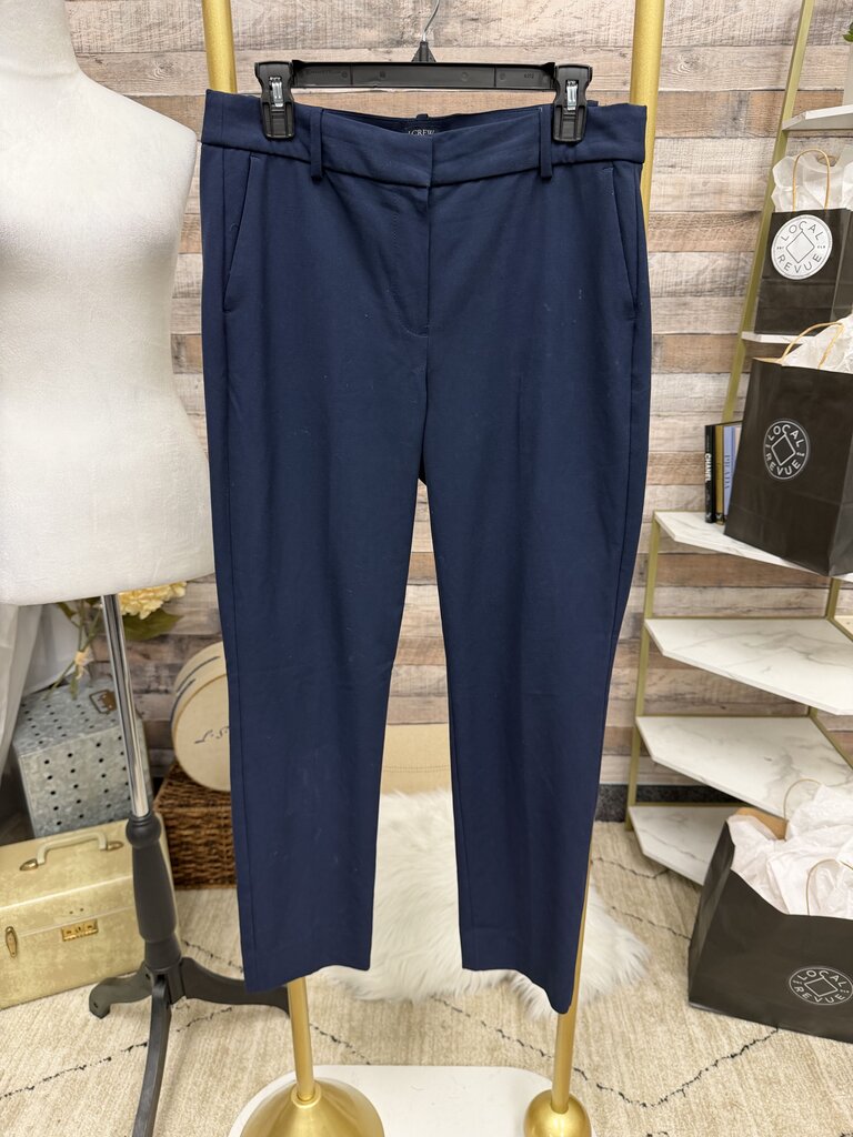 J. Crew Navy 'Ruby Crop Pant' Trousers