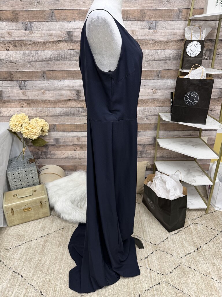 Amsale Navy Blue Gown